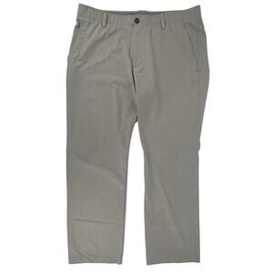 Under Armour Men‘s Pants 38x29 Beige Performance Stretch Waist Golf Casual EUC